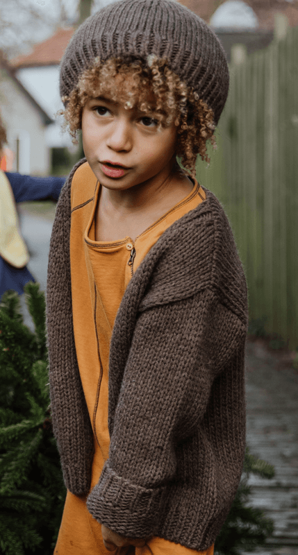 Little Hedonist cardigan tate brown 