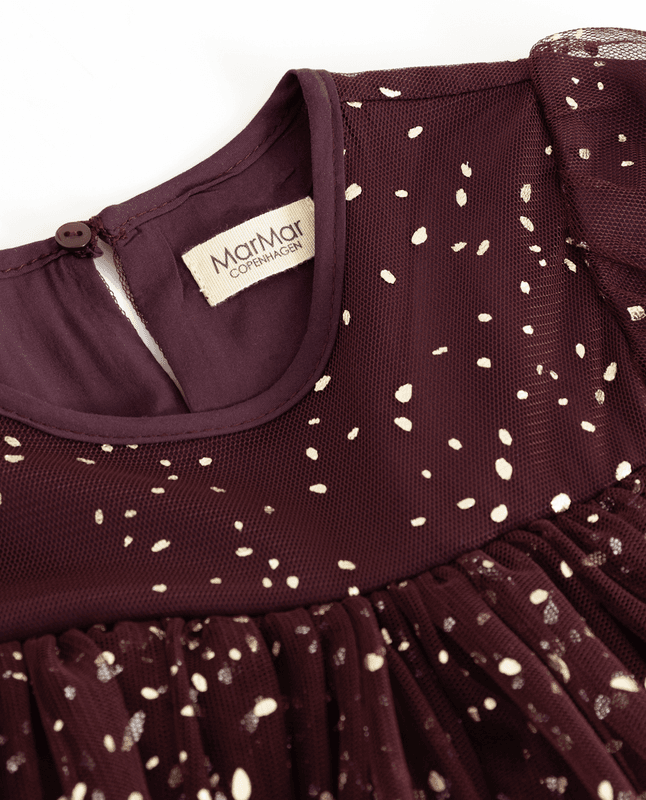 Marmar Kjole Dionne ballerina deep mulberry