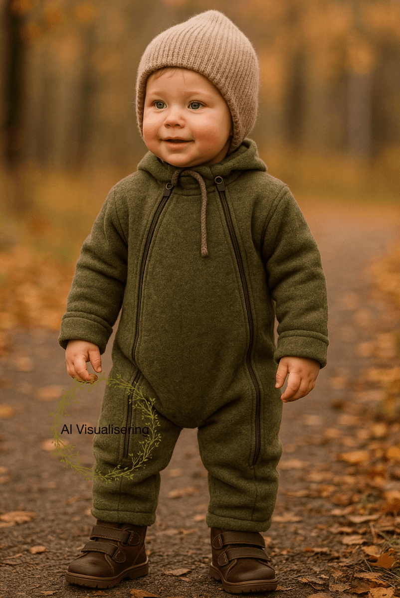 Joha heldress ullfleece oliven