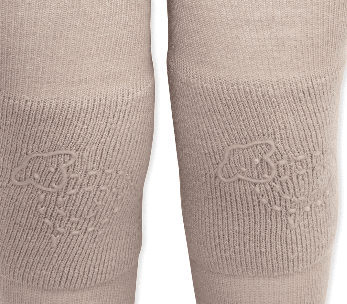 Lillelam Ullstrømpebukse antiskli beige