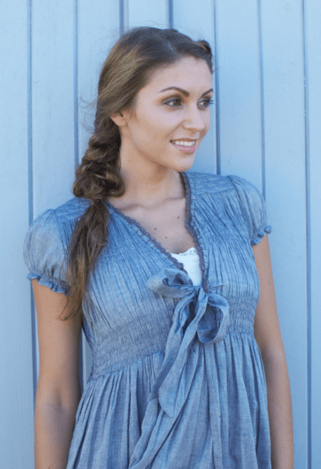Hovedbilde Tunika bow - chambrey blue
