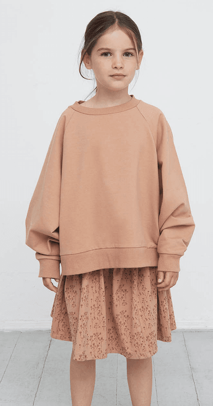 Gro skjørt ebru terracotta
