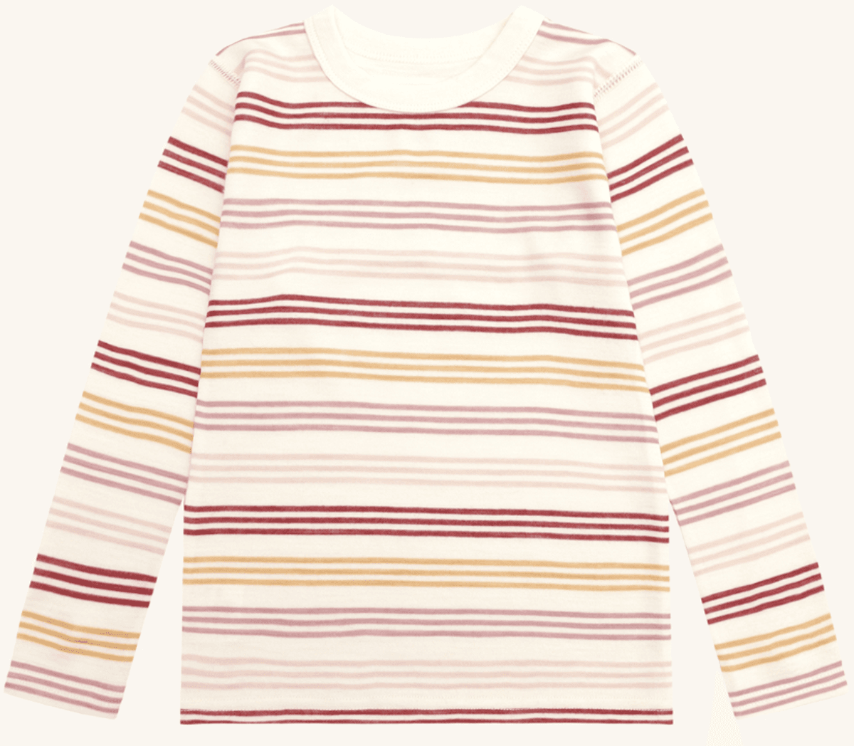 Hust and claire Genser ull/bambus abba stripes off white
