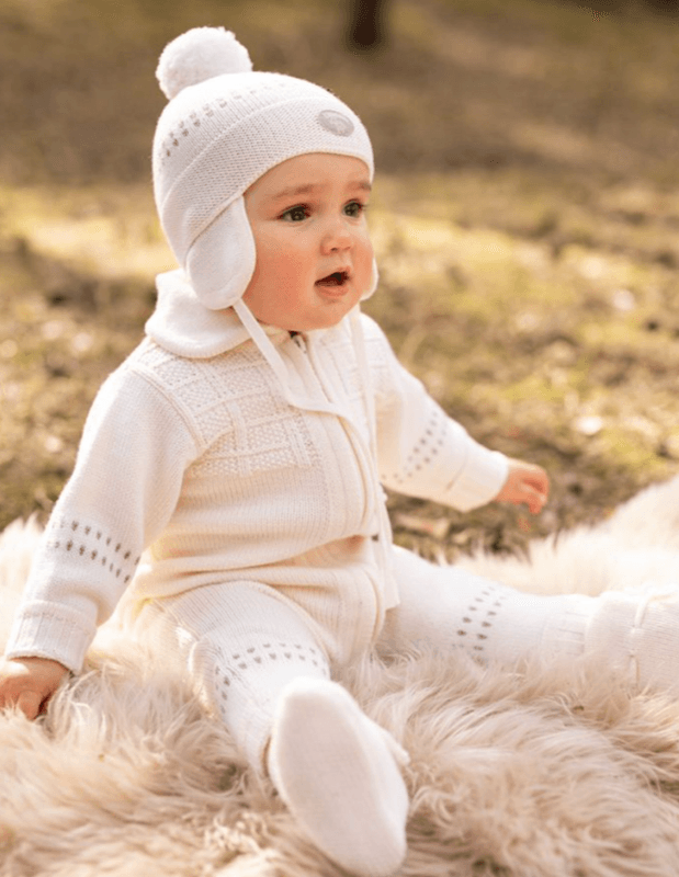 Lillelam Sparkedress Ull classic hvit