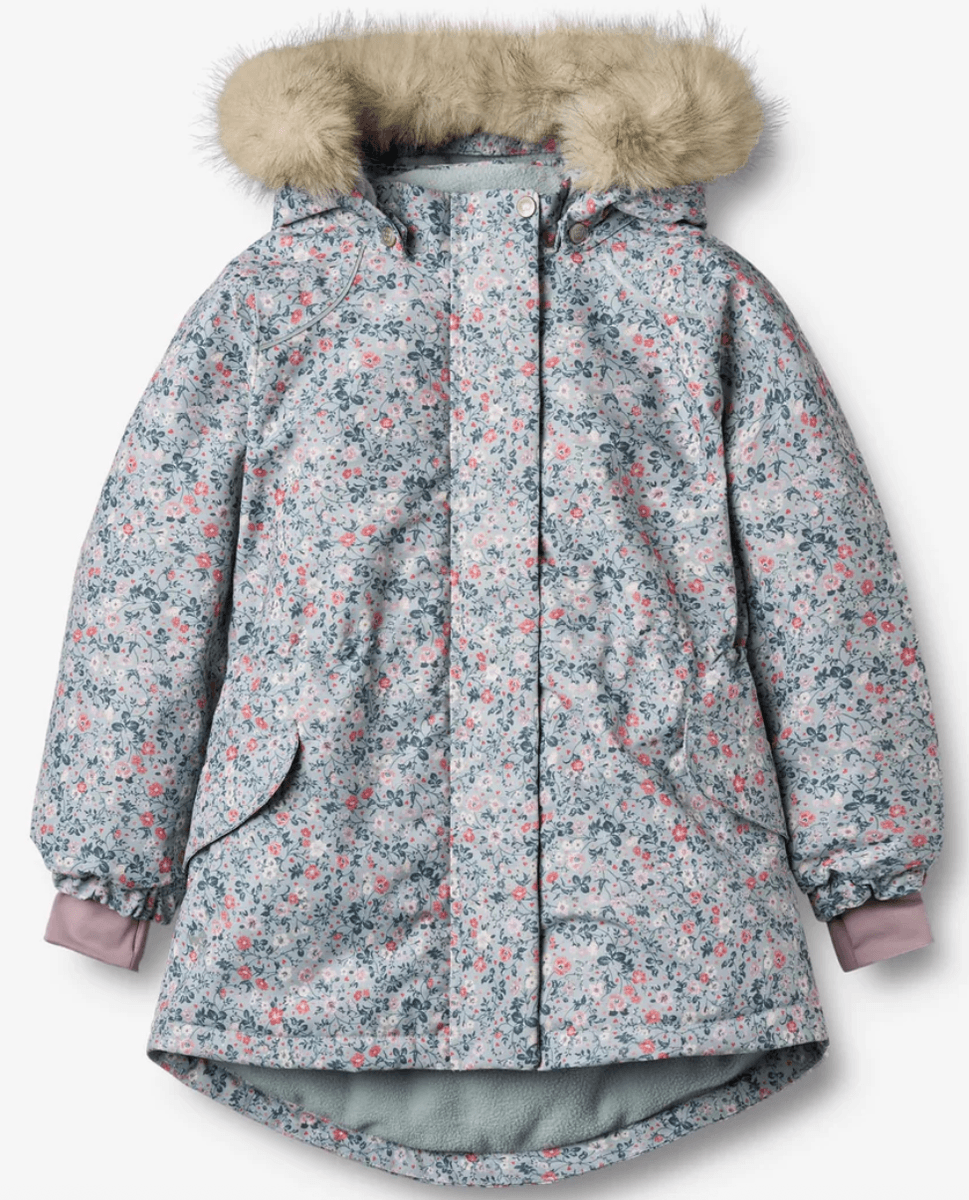 Wheat Vinterjakke Mathilde soft rain flowers