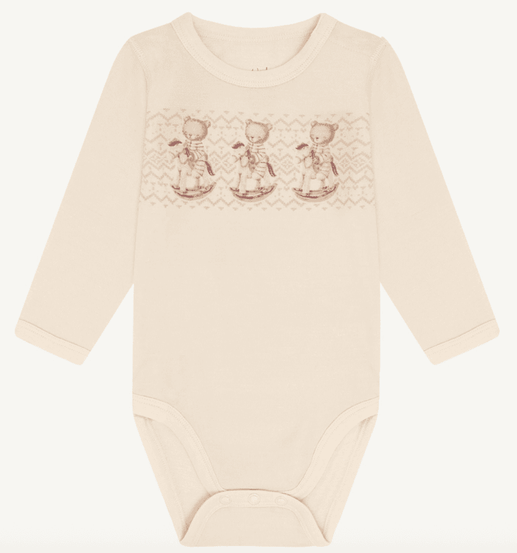 Hust and Claire Body ull/bambus Baloo Teddy off white