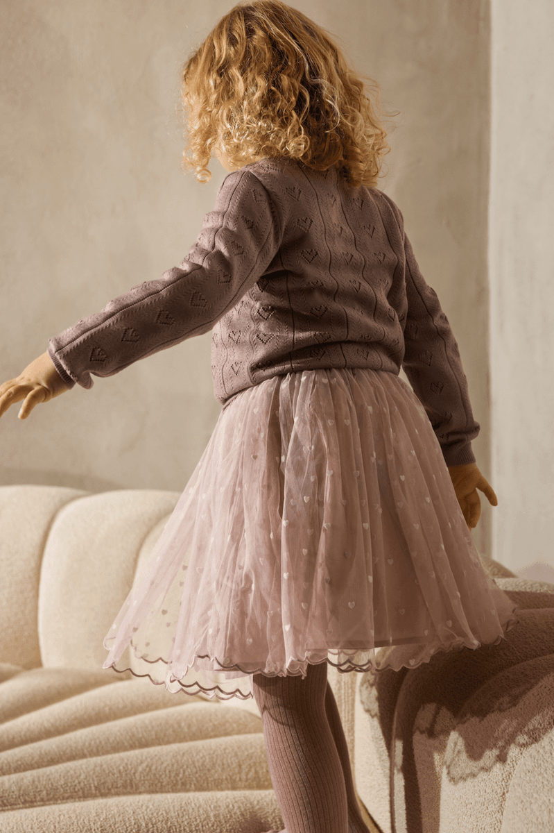 Marmar Skjørt Solvig ballerina cloud gray hearts