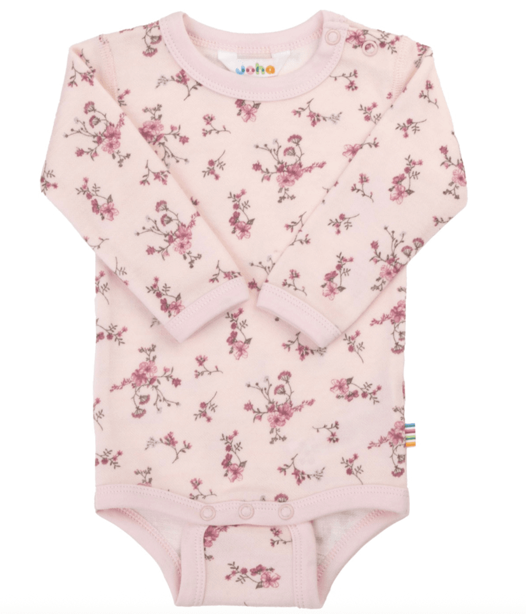 Joha Body ull/bambus Flora light pink