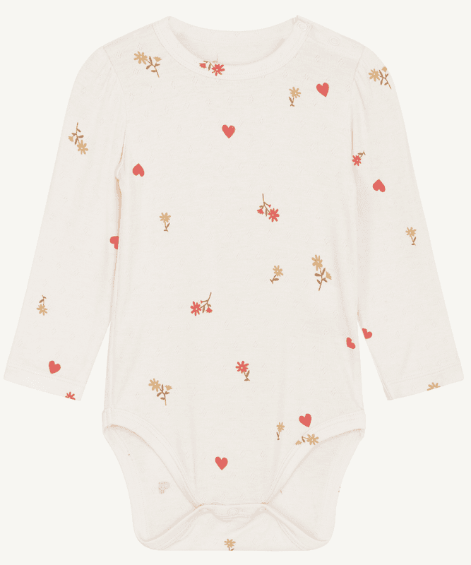 Hust and claire body bambus buller røde hjerter white sand