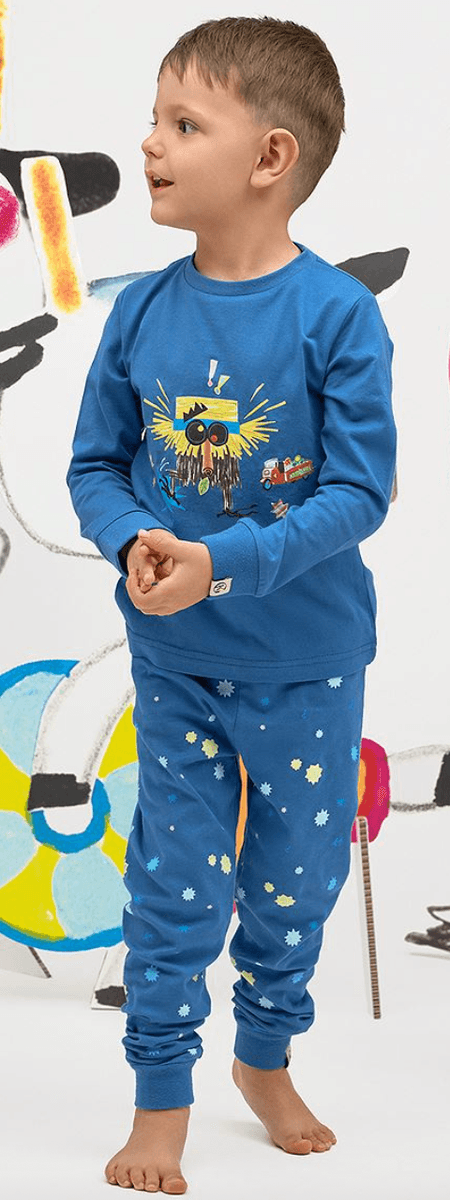 Gullkorn Bukkene pysjamas blue
