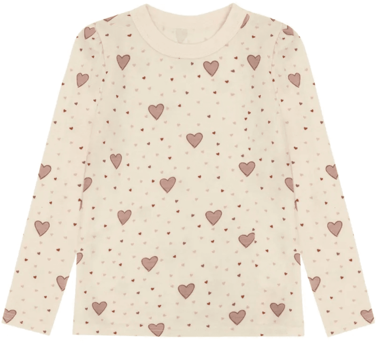 Hust and Claire Genser ull/bambus Abba Hearts Puff off white