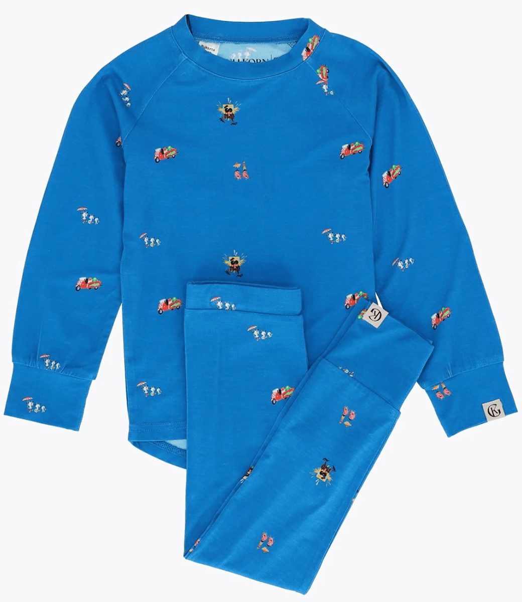 Gullkorn Bukkene baselayer sett blue