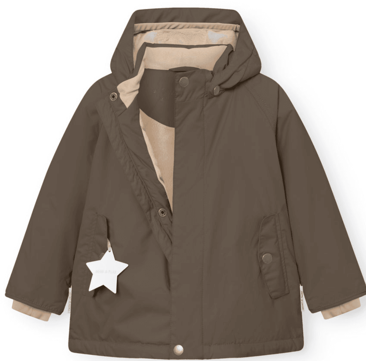 Miniature Jakke MATWALLY fleece lined tarmac green