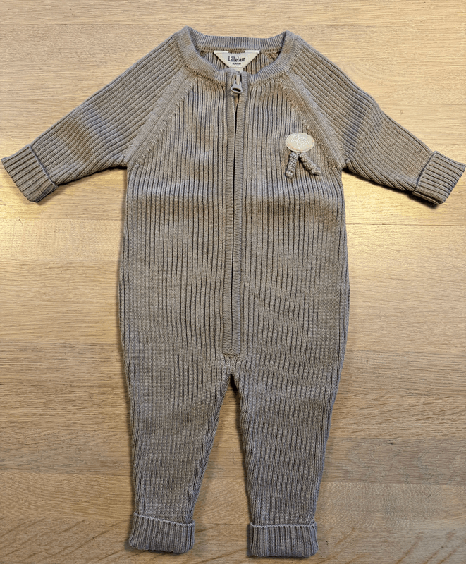 Lillelam Sparkedress Ull Ribb beige