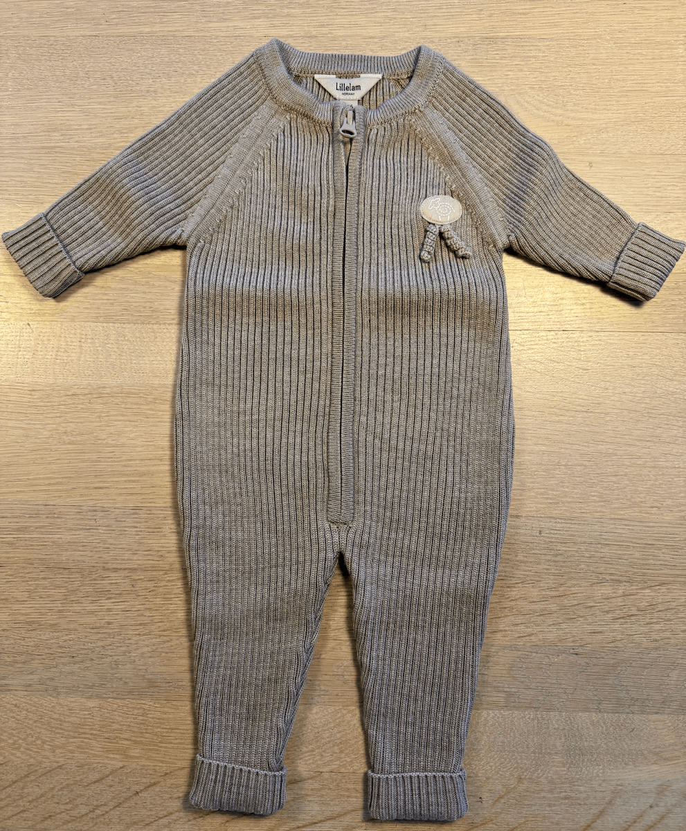 Lillelam Sparkedress ull ribb beige