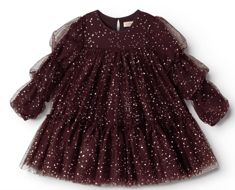 Marmar Kjole Dionne ballerina deep mulberry