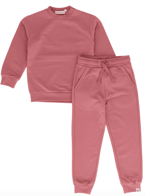 Gullkorn tera college sett mørk rosa