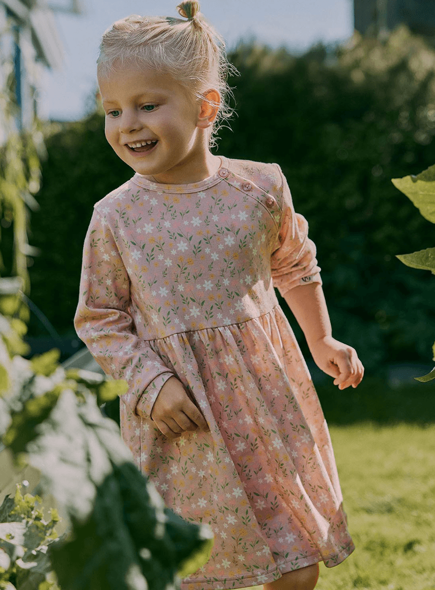 Gullkorn Villvette kjole greypink