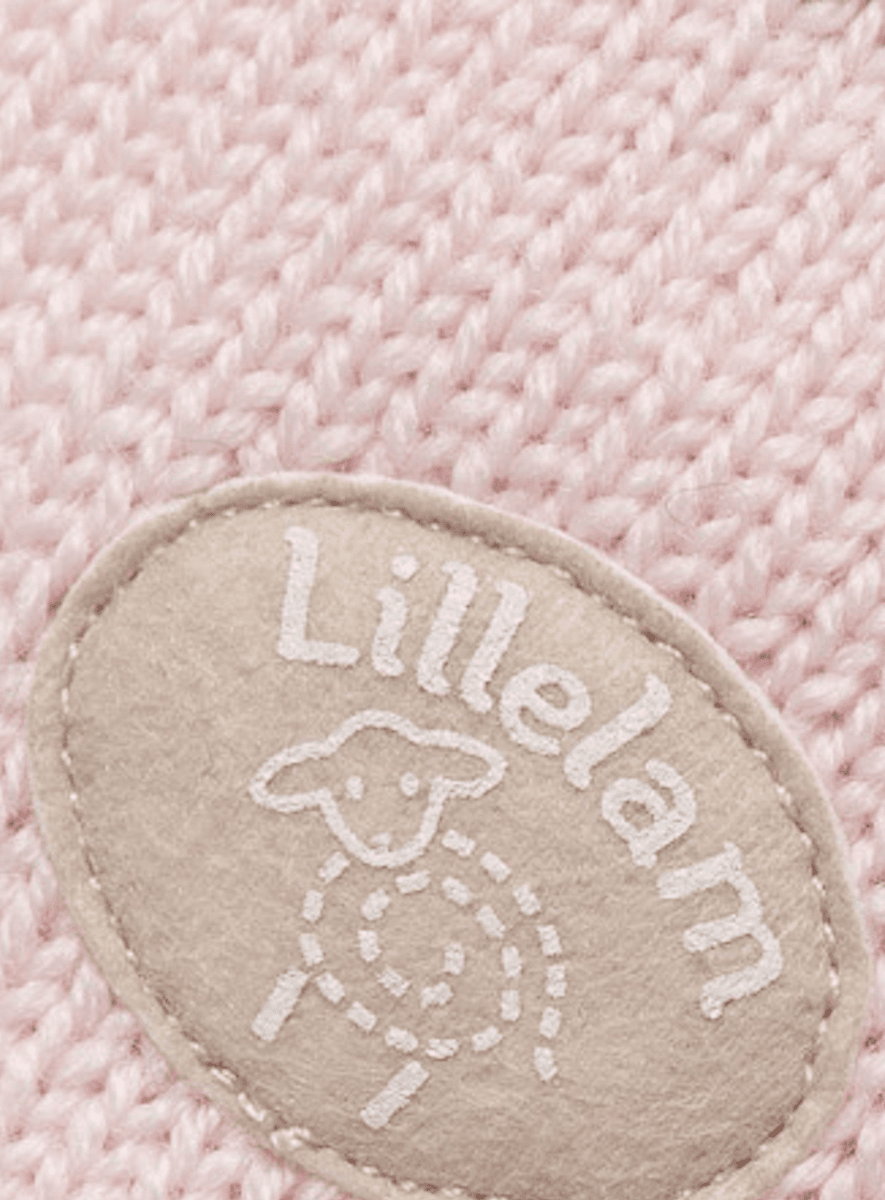 Lillelam Pledd ull classic himmelrosa