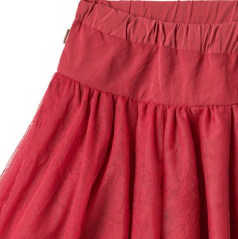 Wheat Skjørt Tulle red cherry 