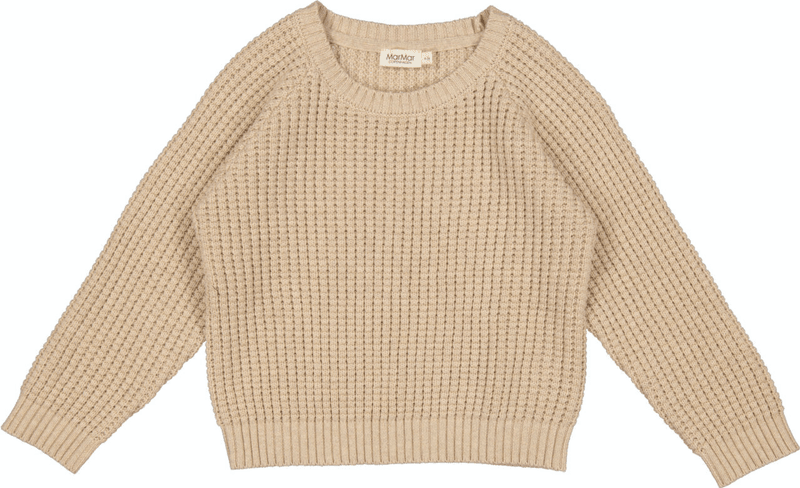 Marmar genser ull/bomull torin beige