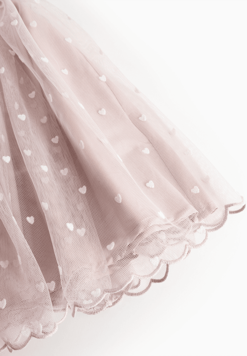 Marmar Skjørt Solvig ballerina cloud gray hearts