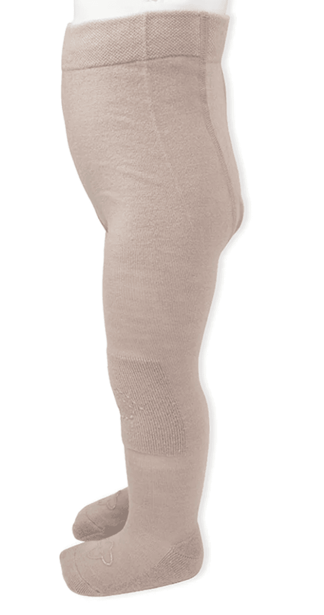 Lillelam Ullstrømpebukse antiskli beige