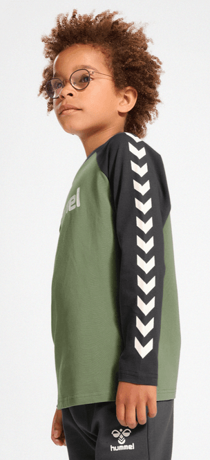 Hovedbilde Hummel genser Boys oil green
