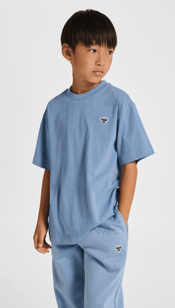 Hummel T-skjorte loose bee faded denim