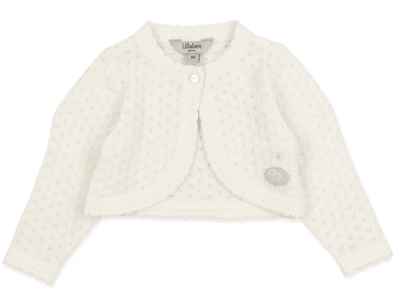 Lillelam Cardigan Alex hvit