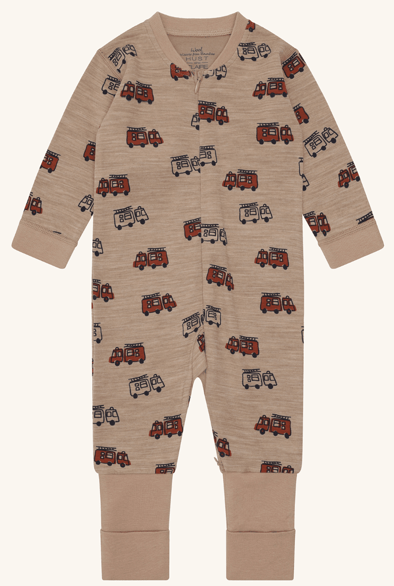 Hust and claire Heldress ull/bambus manu firetrucks biscuit