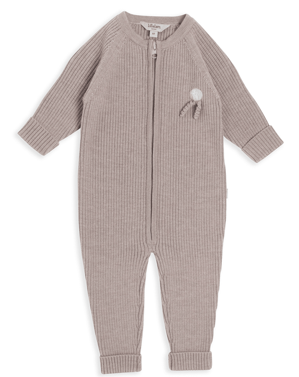 Lillelam Sparkedress ull ribb beige