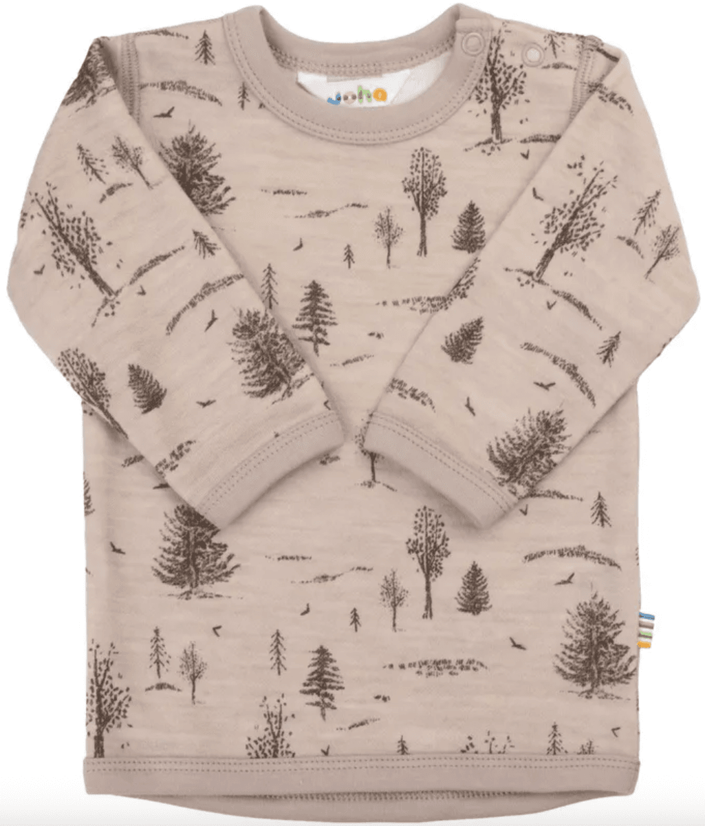 Joha Genser ull/bambus  Forest beige