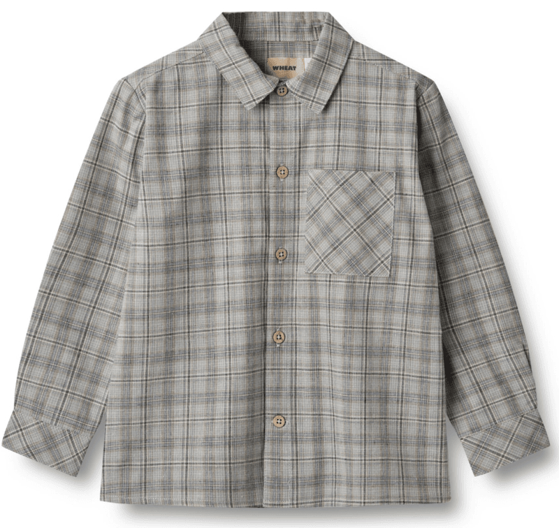 Wheat skjorte Oscar blue check