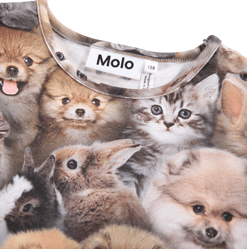 Molo genser rose fuzzy fluffy