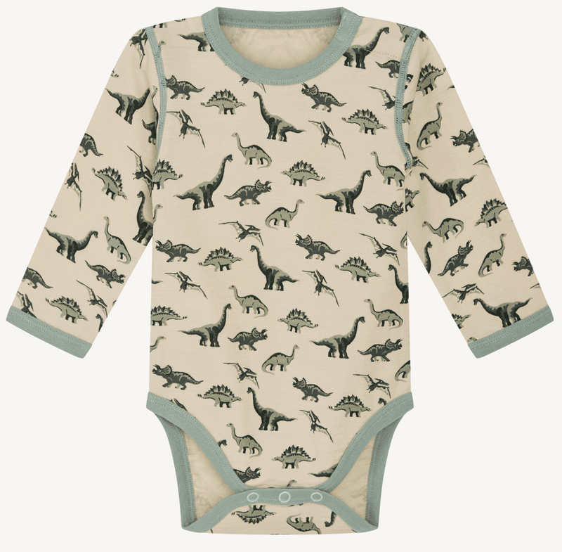 Hust and claire body ull/bambus baloo dino jade green