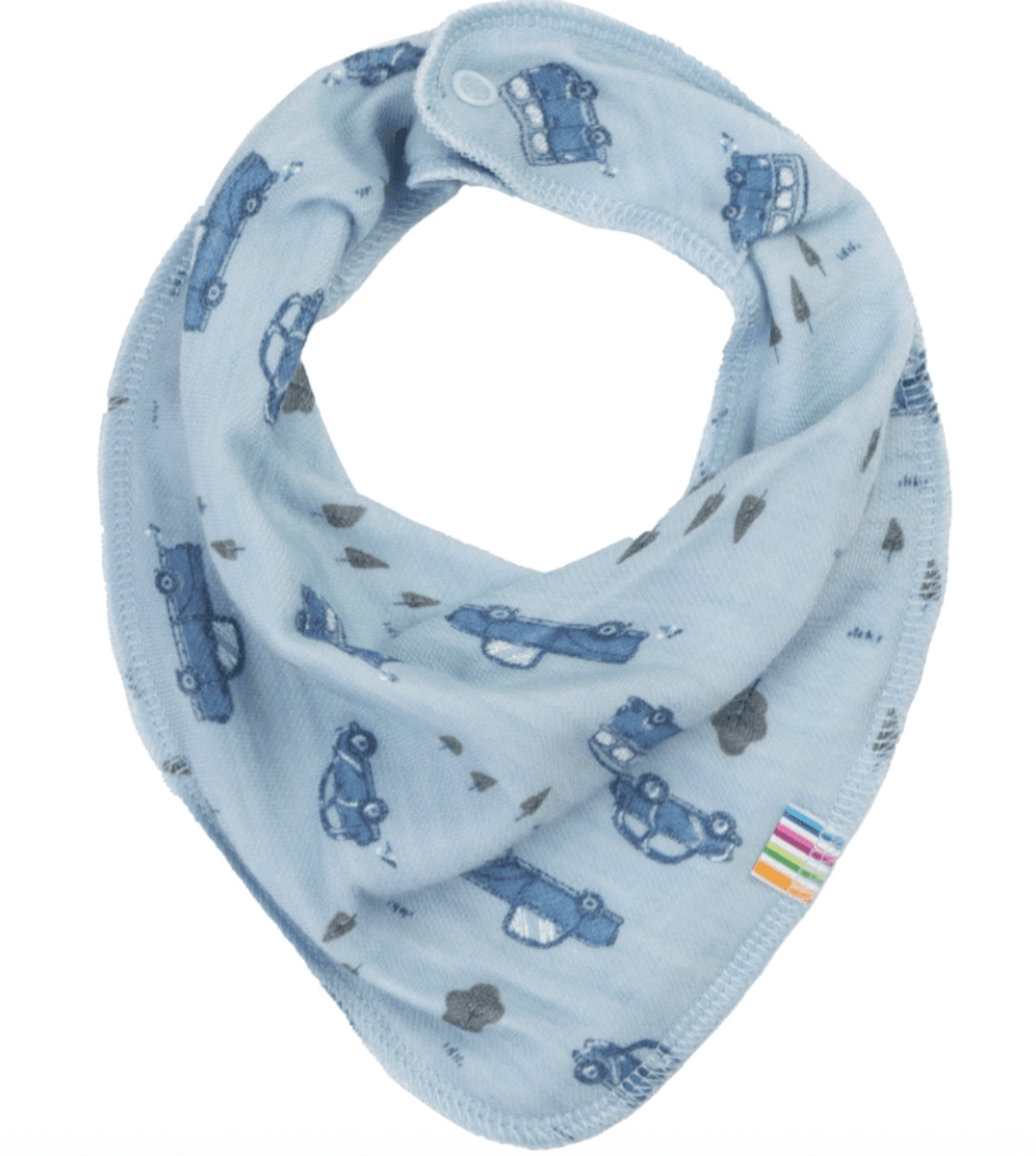 Joha Bib ull bambus Cars light blue