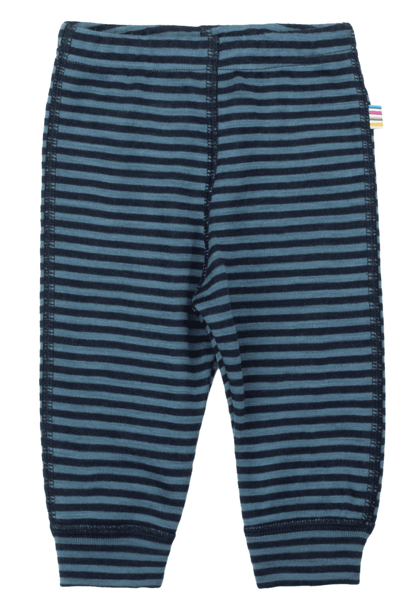 Joha leggings merino ull mini stripe blå