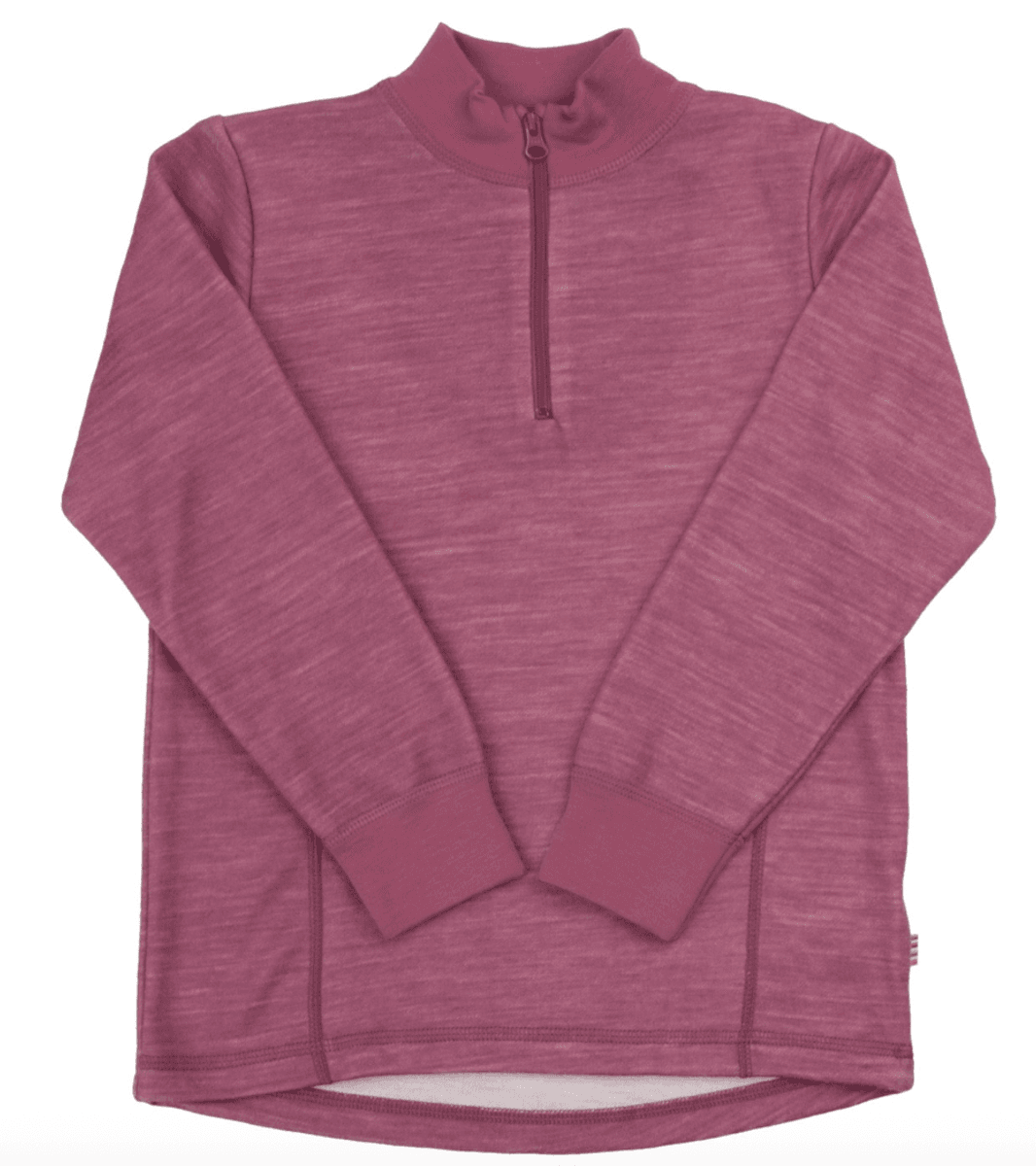 Joha Genser ull/bambus half zip bordeaux