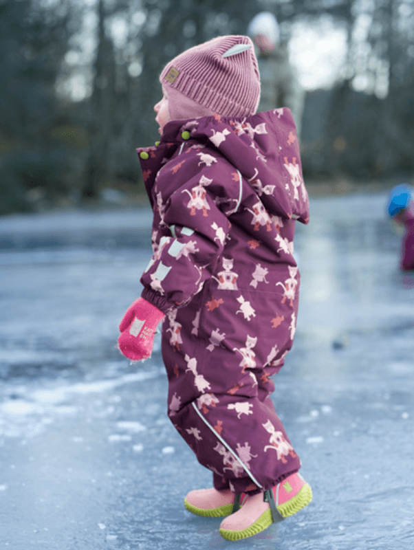 Kattnakken Vinterparkdress Snø Baby Burgunder