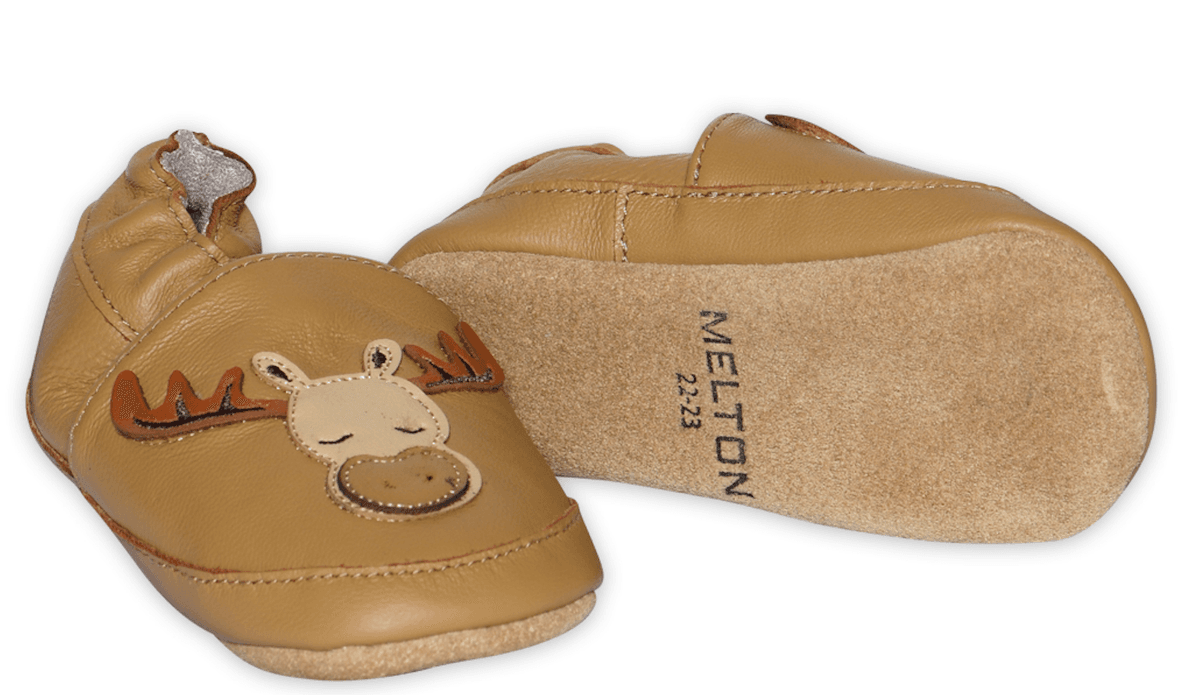 Melton skinntøffel moose cognac