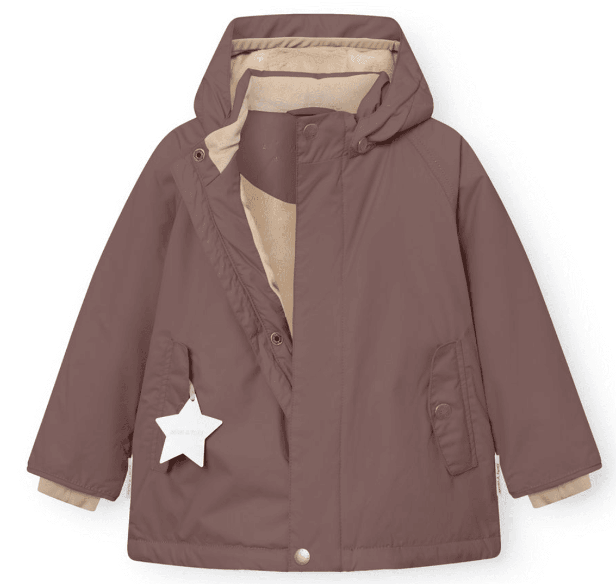Miniature Jakke MATWALLY fleece lined peppercorn plum