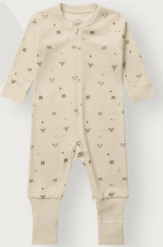 Hust and Claire Heldress ull/bambus Manu Forest off white
